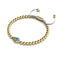 Cerf-volant | Or 18 carats et crème | Émail | Bracelet Charmballa en Cristal de Macramé